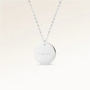 Cirkel Halsband - Gravyr (Silver)