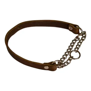 Hundhalsband Halvstryp i Läder 18 mm | Edvardson