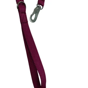 LILA Hundkoppel med ring för bajspåsar & krok