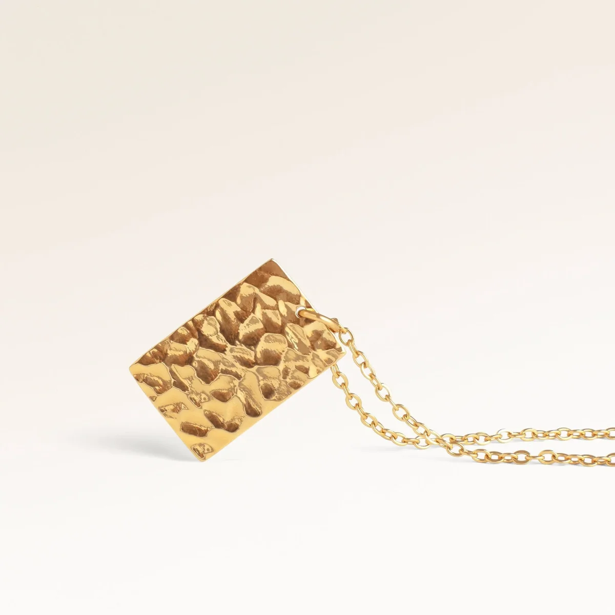 Ocean Waves Fyrkantigt Halsband - Gravyr (Guld) - Bild 6