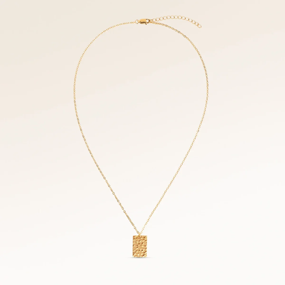 Ocean Waves Fyrkantigt Halsband - Gravyr (Guld) - Bild 8