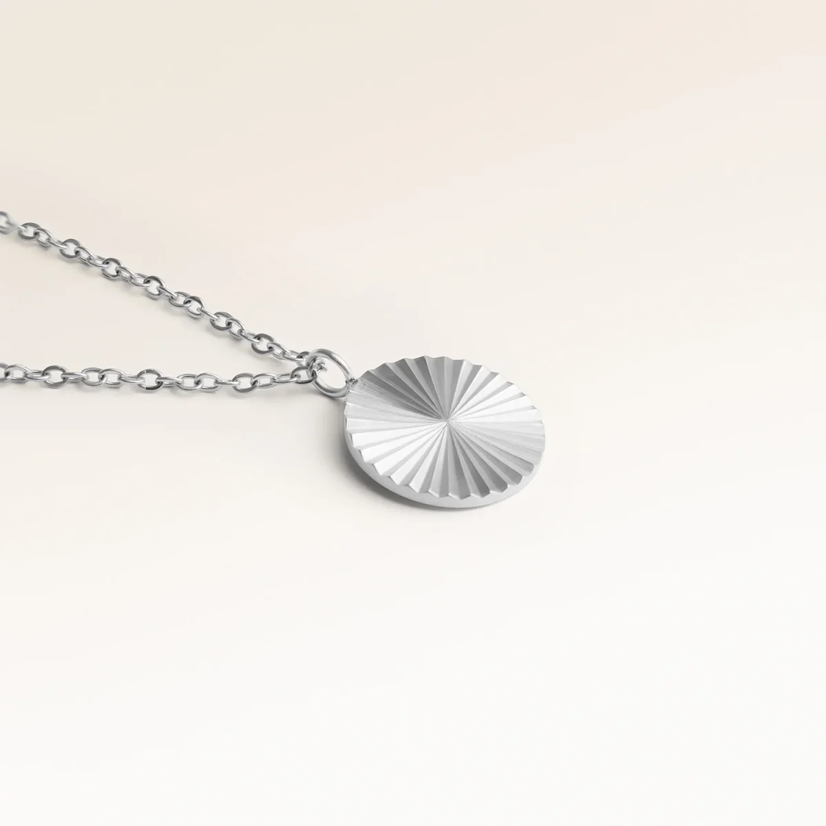 Soleil Runt Halsband - Gravyr (Silver) - Bild 3