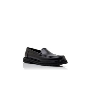 DINERALO Loafers i svart kalvskinn