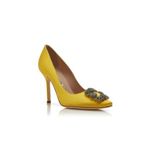 Hangisi Gula satin pumps med smyckespänne