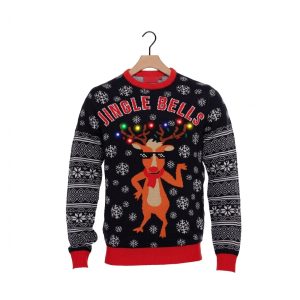 Lysande jultröja LED jingle bells 2023