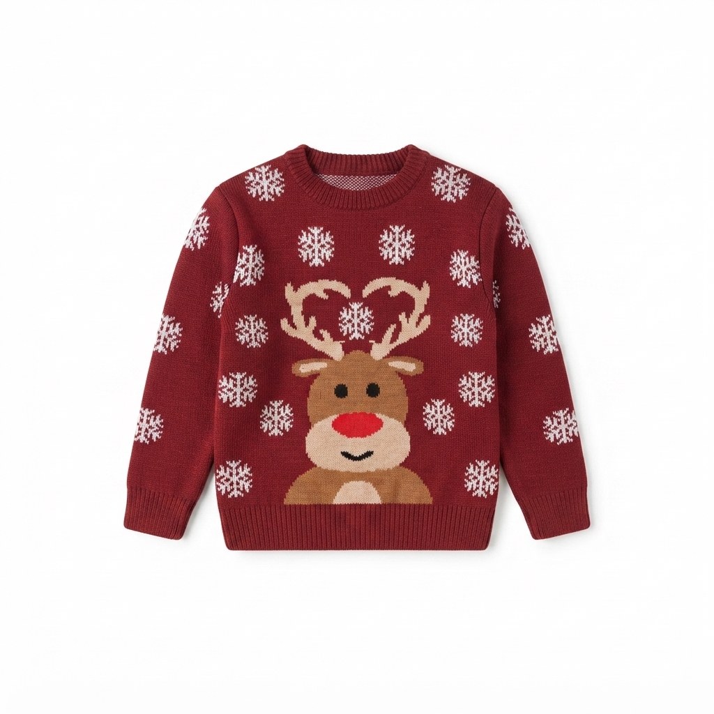 Jultröja för barn med Rudolph den röda renen