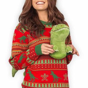 3D T-Rex Dinosaurie tröja fin