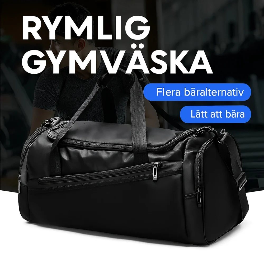Rymlig Gymväska - Duffelbag |40L - Bild 4